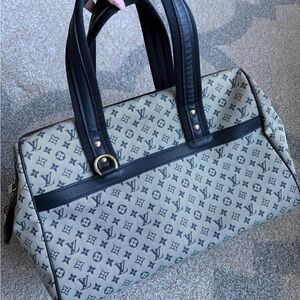 Louis Vuitton Navy Josephine Top Handle Crossbody Bag